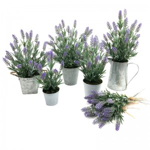 Künstliche Metall Topfpflanze Home Decor Lavendel Blumen Arrangements Tischdekoration